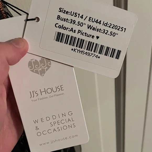 JJs House Black Floral Maxi Dress - NEW with tags! - Picture 3 of 6